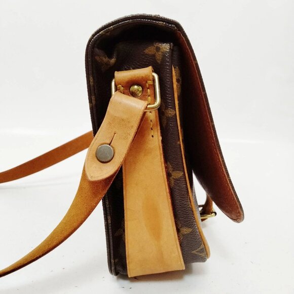 Authentic Louis Vuitton Cartouchiere MM Monogram Shoulder Bag LCMON304-112025 - Picture 3 of 9